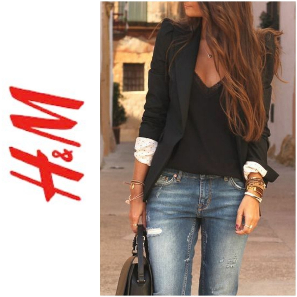 NWOT🔥H&M Classic Black Fitted Blazer - Size 2/XS